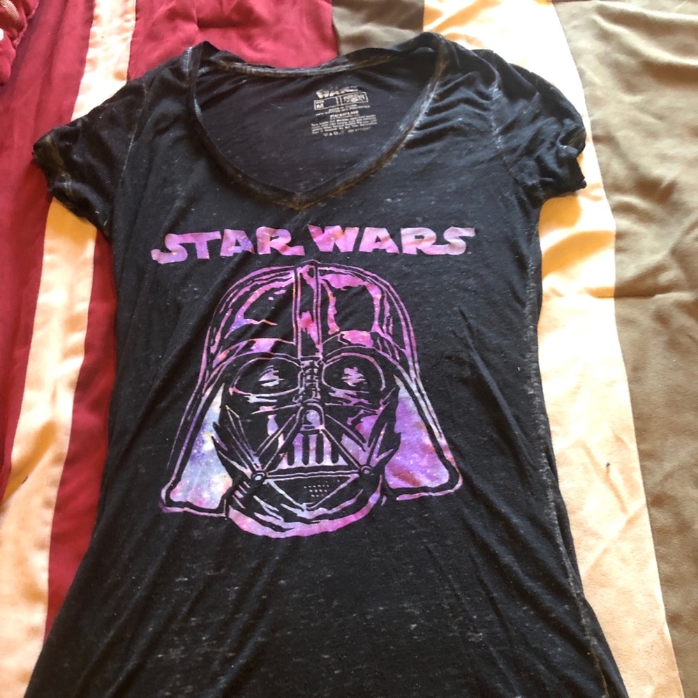 Black & Purple Star Wars T-Shirt